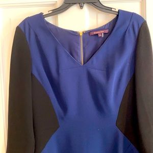 Rachel Roy blue and black dress